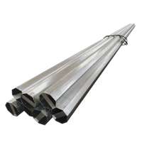 tapered octagonal galvanized metal tubular power utility steel electric pole price