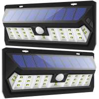 Solar Lights Outdoor with Adjustable Lighting Time, 30 LED Solar Motion Sensor Lights Wireless Solar Powered Security Lights