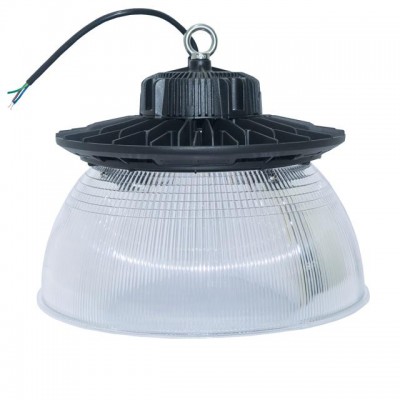 China supply 220v 5000k 6000k 20000 lumen IP65 200w UFO Led High Bay Light with reflector